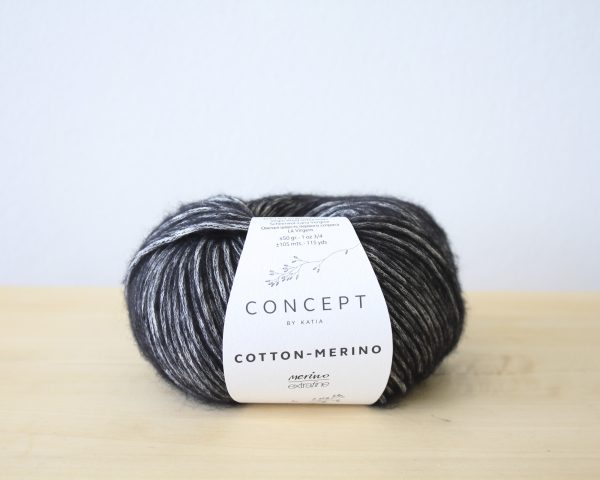 cotton merino, musta 108
